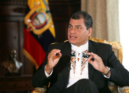 Correa: a “partidocracia” é a especialista em fraude no Equador