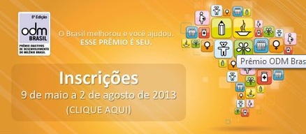 Começam nesta quinta-feira (9) as inscrições para a 5ª edição do Prêmio ODM Brasil
