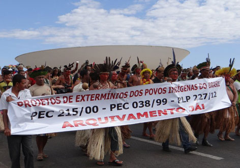 Indígenas mobilizam país para defender direitos constitucionais
