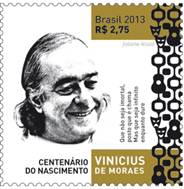 Selo celebra os 100 anos de Vinícius de Moraes
