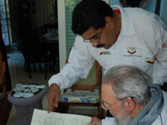 Fidel Castro recebe Maduro no aniversário da primeira visita de Chávez a Cuba