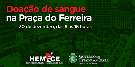 Hemoce programa coleta de sangue para últimos dias do ano
