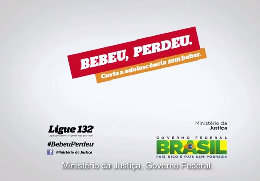 Ministério da Justiça lança campanha “Bebeu, Perdeu”