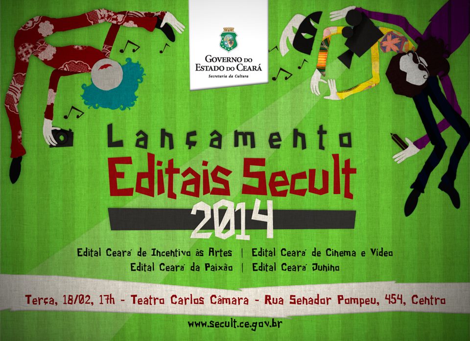 Secult lança nesta terça-feira (18) Editais 2014