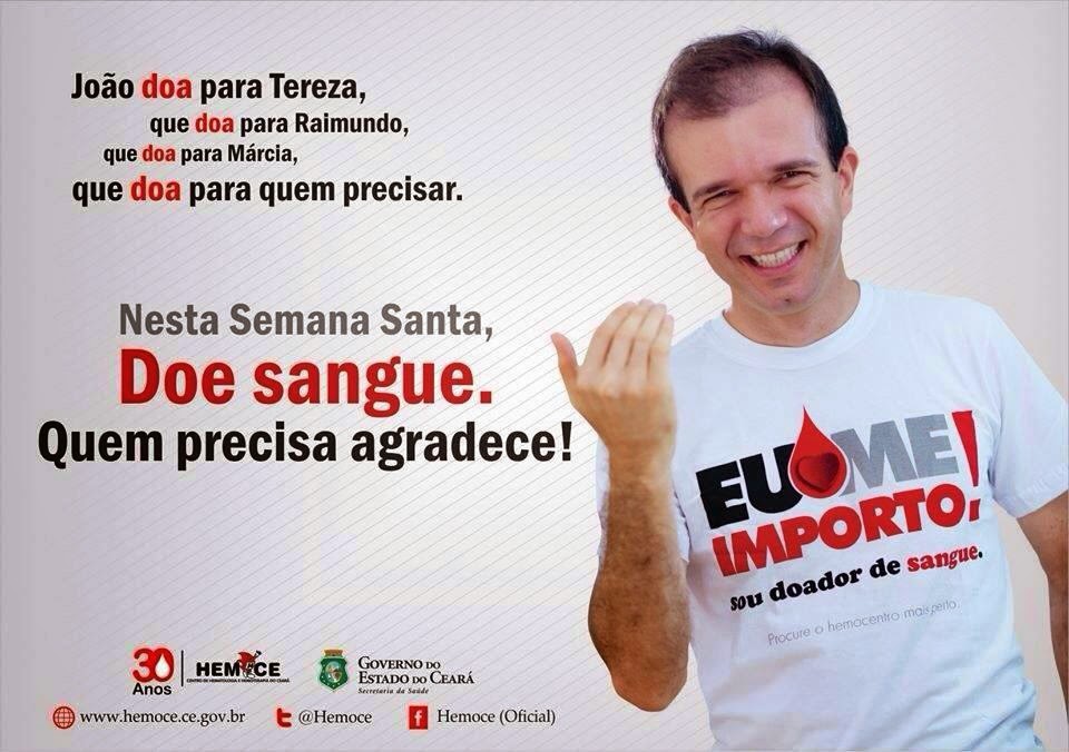 Hemoce e o cantor Waldonys lançam campanha de conscientização para Semana Santa
