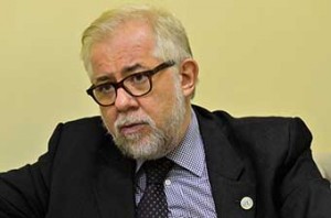 Giancarlo Summa, diretor do UNIC Rio, na exposição Forever Free-Livres para Sempre, sobre a história do tráfico de escravos no mundo, no Museu da Justiça
