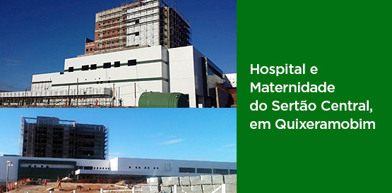 Obras do Hospital e Maternidade do Sertão Central já em fase de conclusão