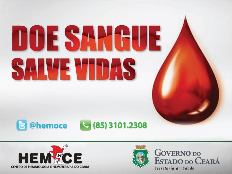 Hemoce funciona em horário especial para receber doações voluntárias de sangue